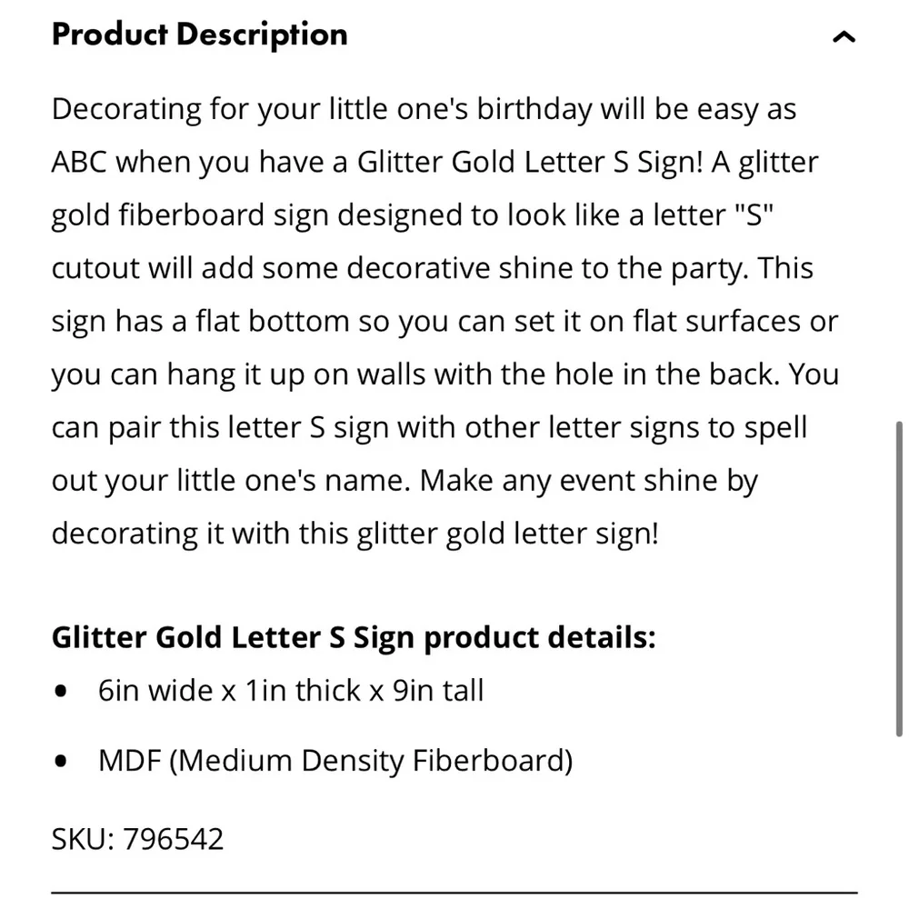 Gold Glitter Letters - Picture 10 of 16